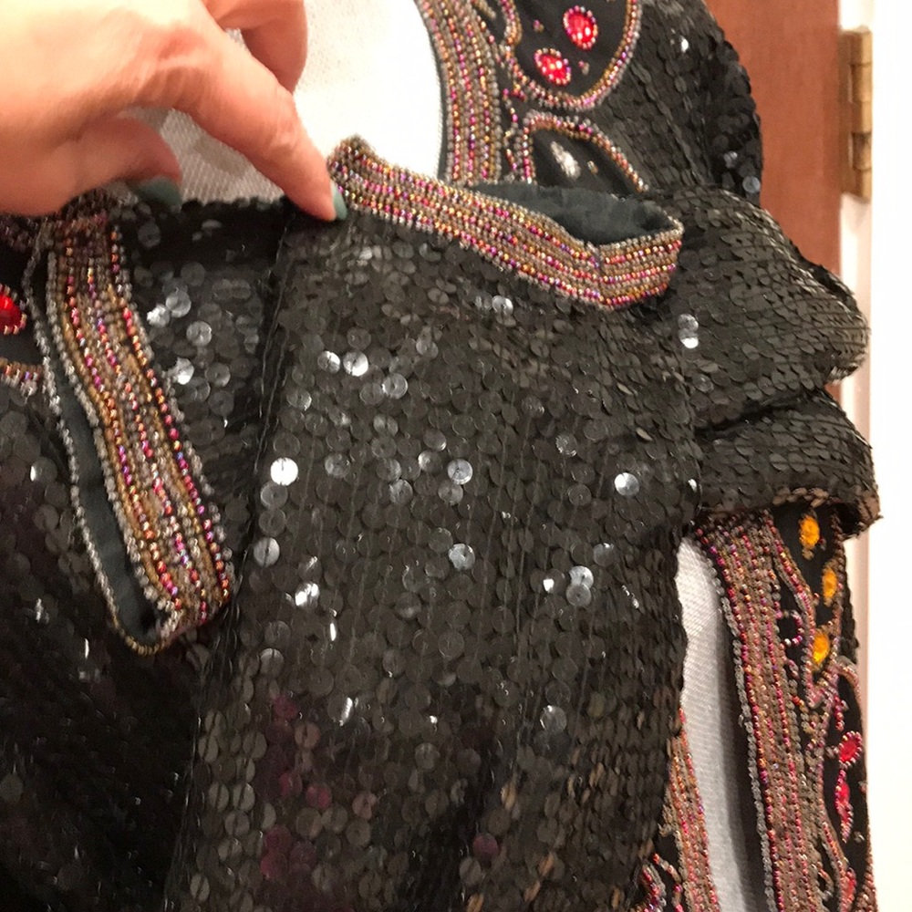 Royal Feelings sequence vintage black jacket - Picture 6 of 7